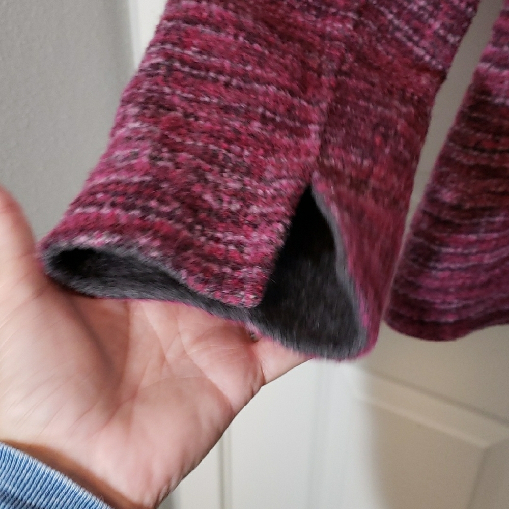 Pendleton Elegant Plum Gray Reversible Tweed Wool… - image 5